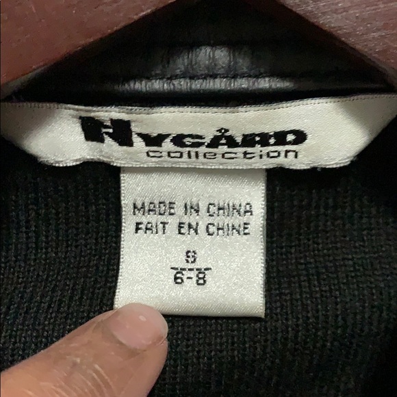 Peter Nygard Leather Jacket 6-8 - Picture 5 of 5